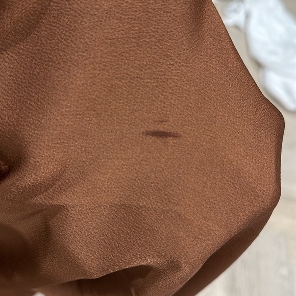 Shona Joy mocha satin dress. Size 6 - Picture 8 of 8